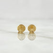 Topos Triangulo 0.4gr / 4mm Diamantado Oro Amarillo 18K *