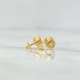 Topos Triangulo 0.4gr / 4mm Diamantado Oro Amarillo 18K *