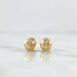 Topos Bola 0.75gr / 6mm Diamantada Lineal Oro Amarillo 18K
