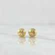 Topos Media Bola 0.7gr / 6mm Diamantado Lineal Oro Amarillo 18K ©