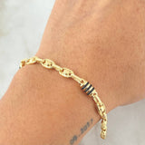 Pulso Rustico Tornillo 5.6gr / 21cm / Oro 18K *