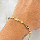 Pulso Rustico Corona 5.05gr / 21cm / Oro 18K *