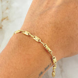 Pulso Rustico Corona 5.05gr / 22cm / Oro 18K *