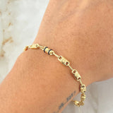 Pulso Rustico Corona 5.1gr / 21cm / Oro 18K *