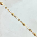 Tobillera Denario Virgen Milagrosa 4.85gr / 24cm / Oro 18K *