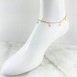 Tobillera GC Flores Trebol 3.7gr / 25cm / Oro Amarillo 18K