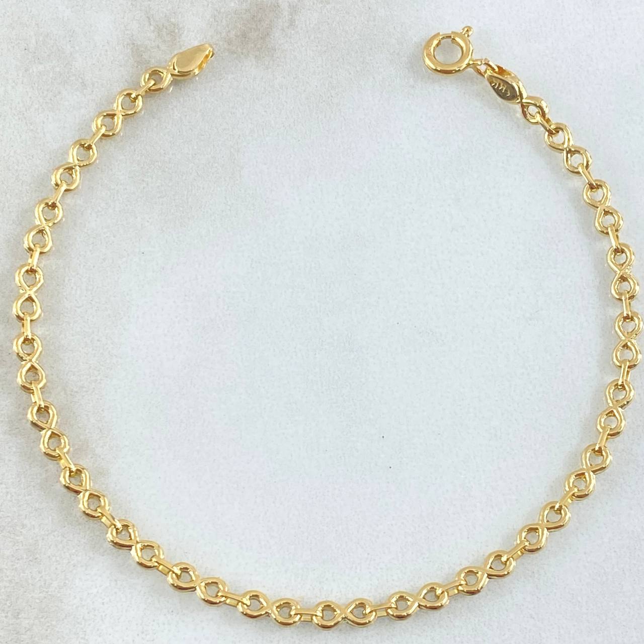 Pulso Infinito 2.2gr / 17.5cm / Oro Amarillo 18K *