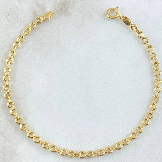 Pulso Infinito 2.2gr / 17.5cm / Oro Amarillo 18K *