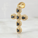 Dije Cruz Tupida 5.2gr / 4.5cm / Oro 18K