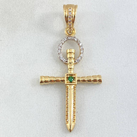 Dije Cruz Espada 3.65gr / 4.3cm / Oro 18K