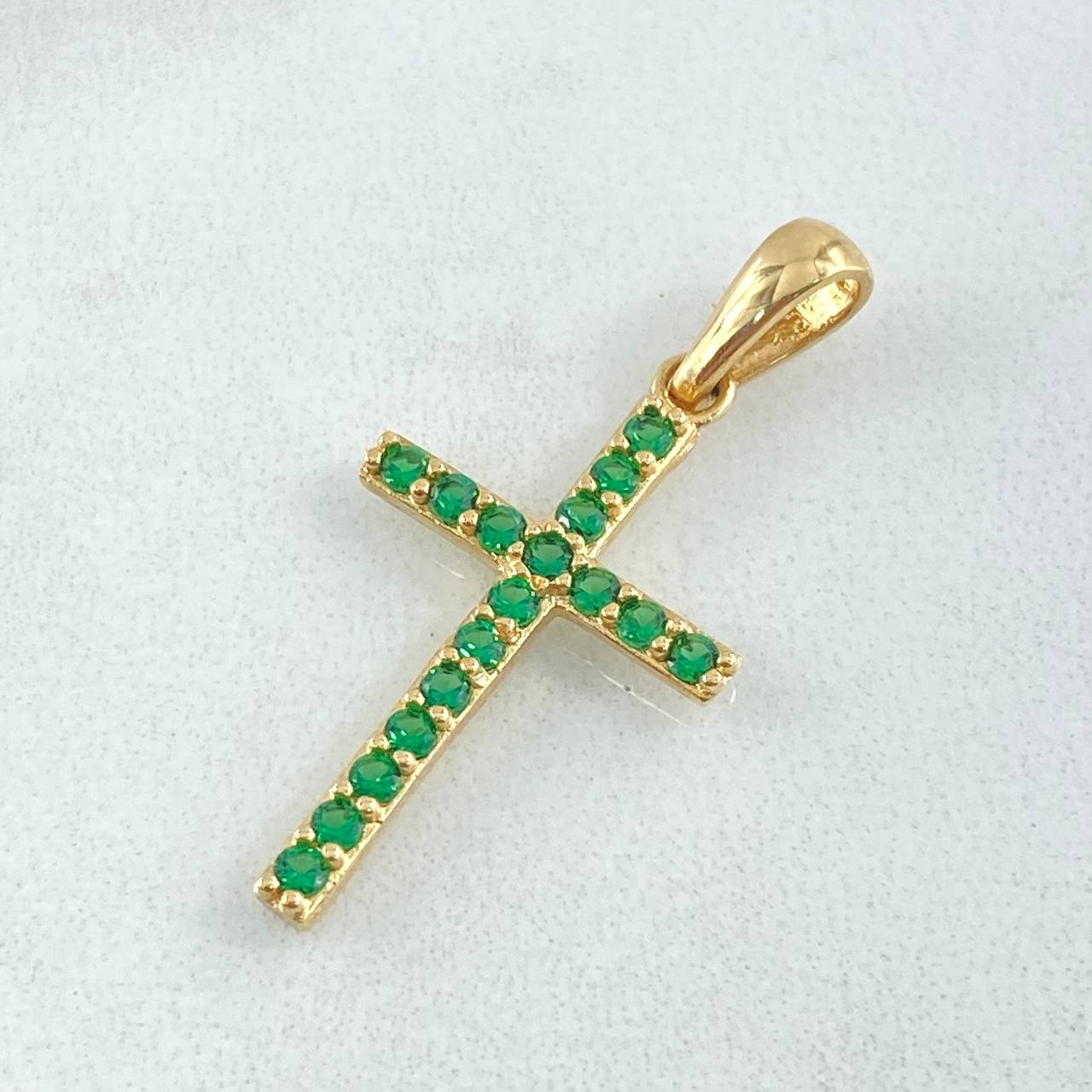 Dije Cruz Tupida 1.6gr / 2.2cm / Oro 18K