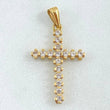 Dije Cruz Tupida 1.5gr / 3cm / Oro 18K