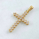 Dije Cruz Tupida 1.5gr / 3cm / Oro 18K