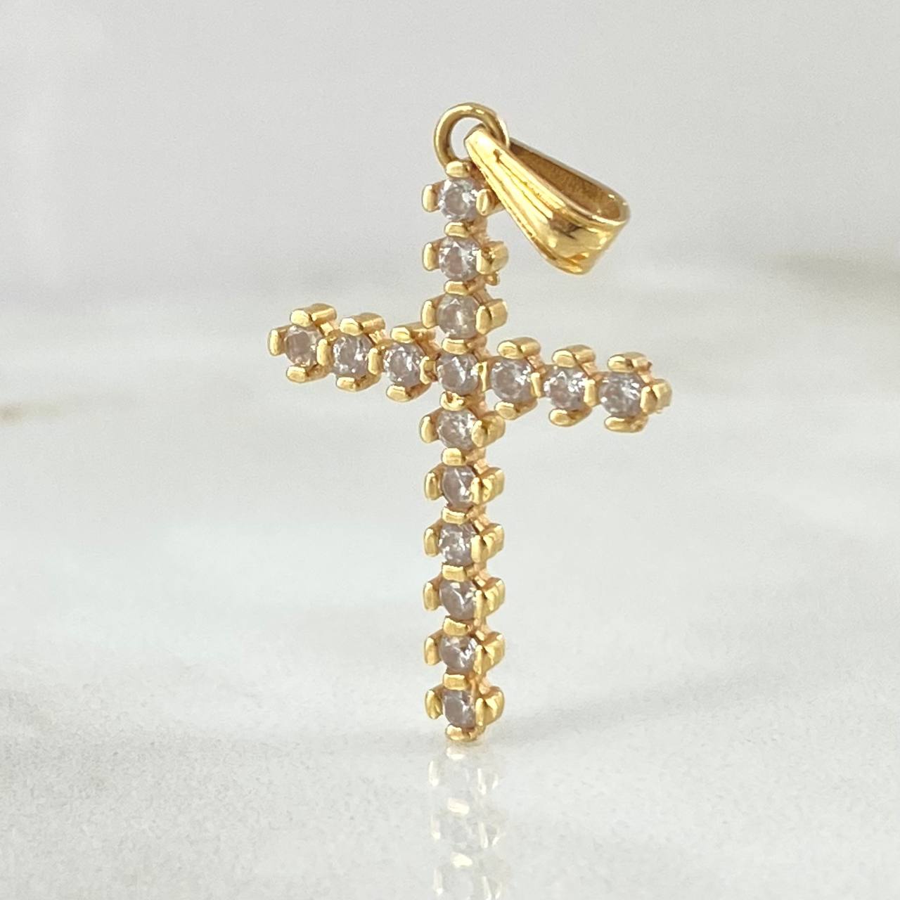 Dije Cruz Tupida 1.5gr / 3cm / Oro 18K