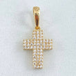 Dije Cruz Tupida 1.4gr / 2.4cm / Oro 18K