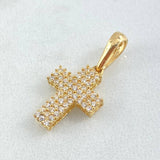 Dije Cruz Tupida 1.4gr / 2.4cm / Oro 18K