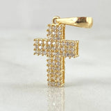 Dije Cruz Tupida 1.4gr / 2.4cm / Oro 18K