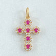 Dije Cruz Tupida 1.4gr / 2.3cm / Oro 18K