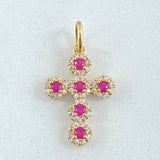 Dije Cruz Tupida 1.4gr / 2.3cm / Oro 18K