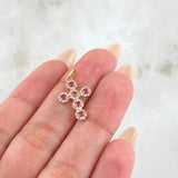 Dije Cruz Tupida 1.4gr / 2.3cm / Oro 18K