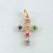 Dije Cruz Tupida 1.35gr / 2.3cm / Oro 18K