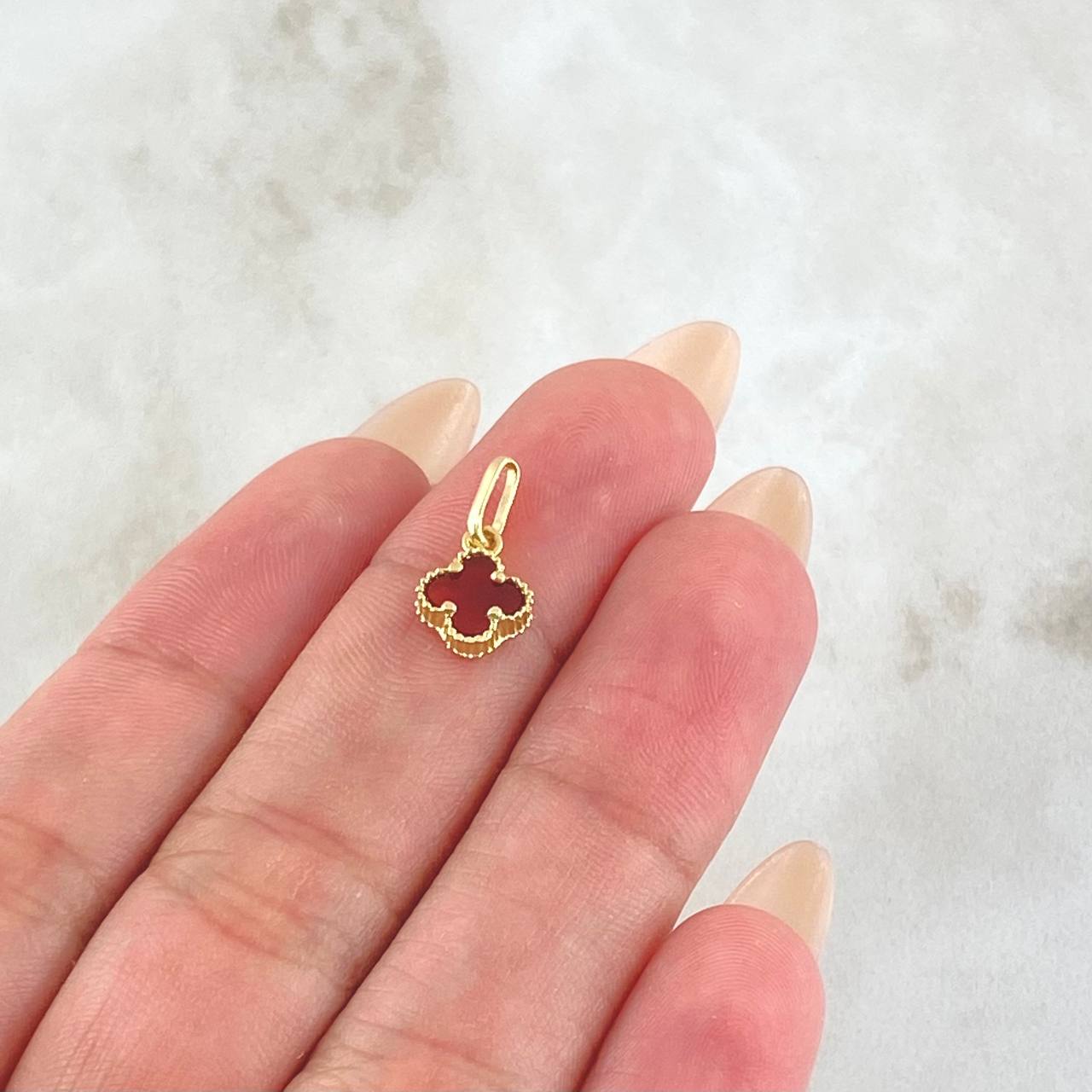 Dije Trebol 0.55gr / 1.5cm / Oro 18K
