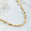 Cadena Rustica Barril Intercalada 17.2gr / 70cm / Oro 18K *