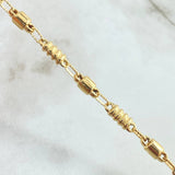 Cadena Rustica Barril Intercalada 17.2gr / 70cm / Oro 18K *