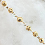 Rosario Virgen Milagrosa 25.3gr / 65cm / Oro 18K *