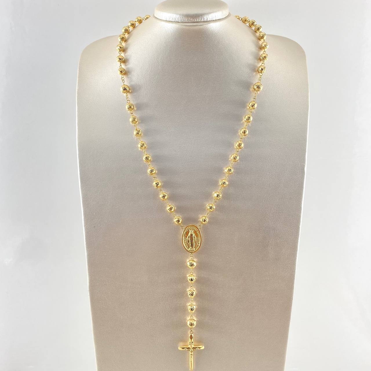 Rosario Virgen Milagrosa 25.3gr / 65cm / Oro 18K *