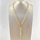 Rosario Virgen Milagrosa 25.3gr / 65cm / Oro 18K *