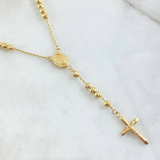 Rosario Virgen Guadalupe 8.85gr / 55cm / Oro 18K *