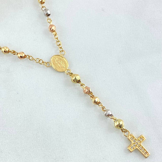 Rosario Virgen Milagrosa 7.8gr / 55cm / Oro 18K *
