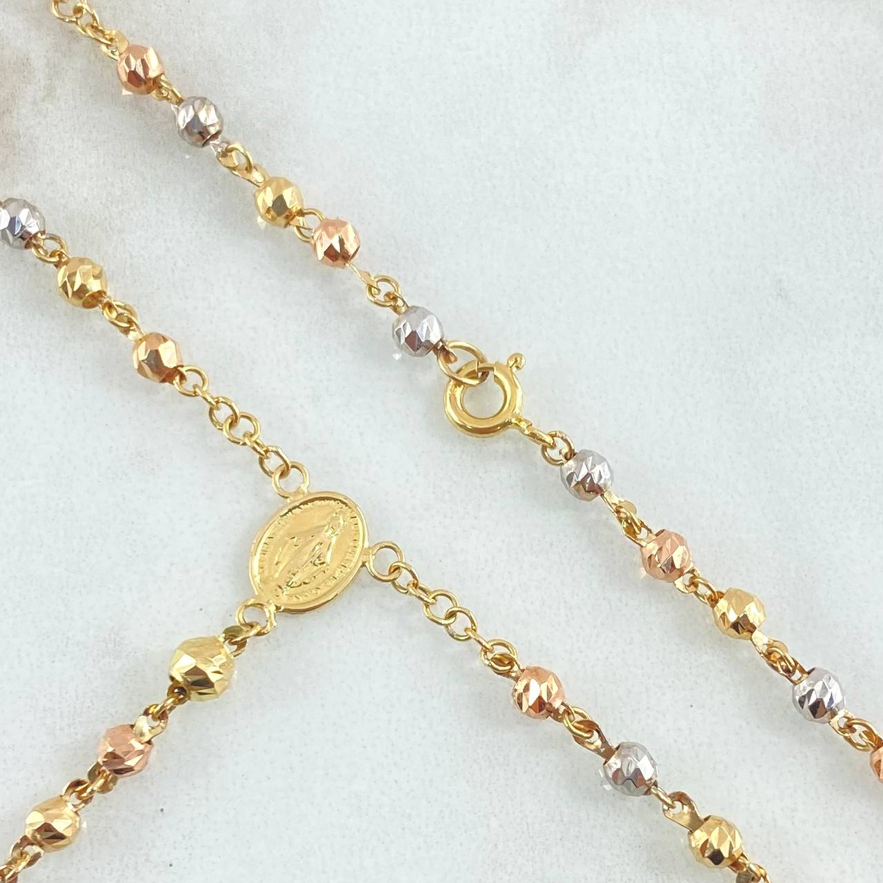 Rosario Virgen Milagrosa 7.8gr / 55cm / Oro 18K *