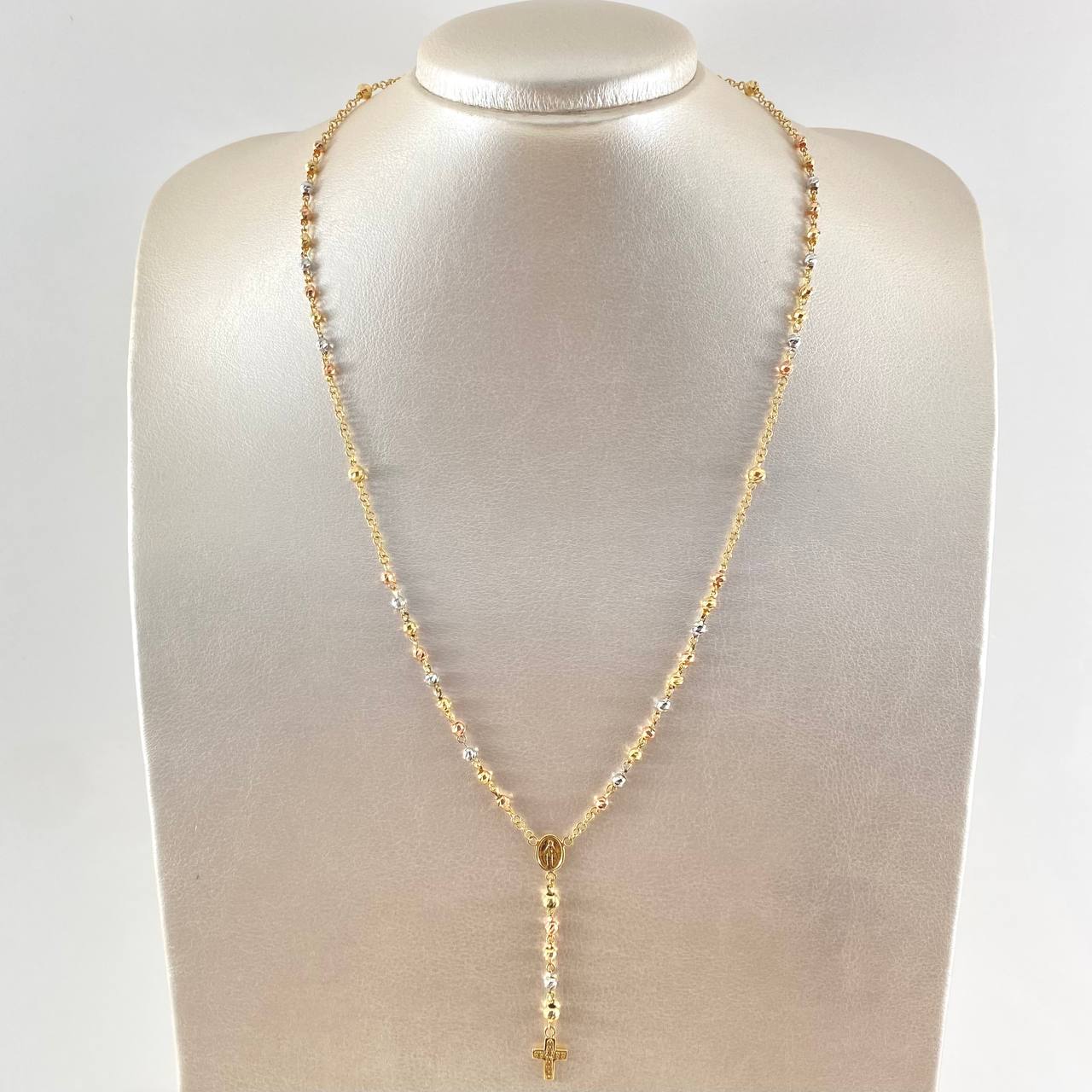 Rosario Virgen Milagrosa 7.8gr / 55cm / Oro 18K *