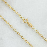Cadena Aro Seguido 2.1gr / 50cm / Oro Amarillo +3 18K