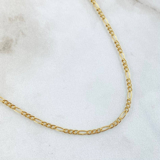 Cadena Figaro 1.95gr / 60cm / Oro Amarillo +1 18K ©