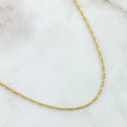Cadena Figaro 1.25 g / 49.5 cm / 1 mm Oro Amarillo 18K