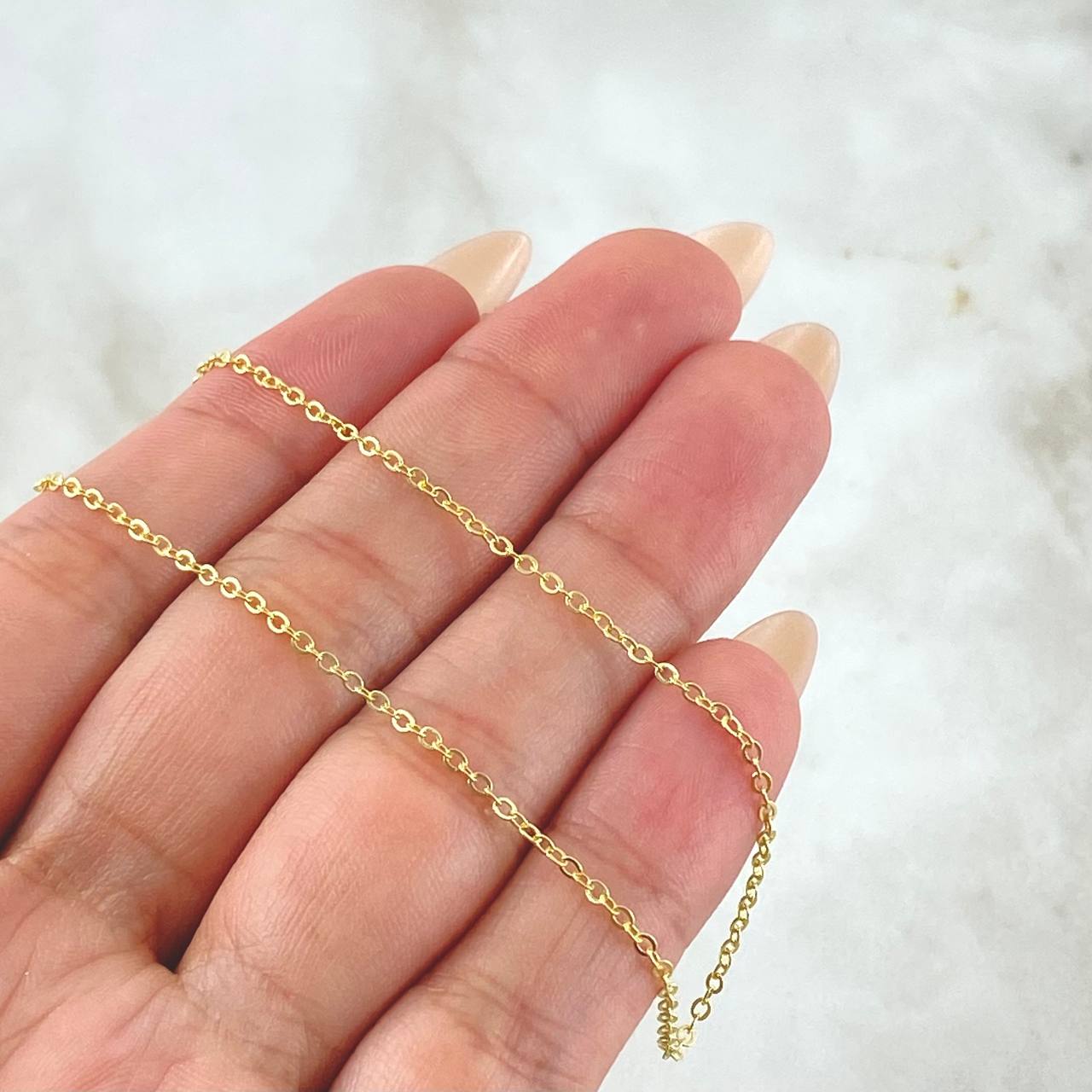 Cadena Aro seguido 1.05gr / 45cm / 1.2mm Oro Amarillo +3 18K *
