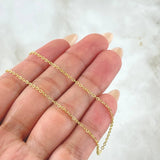 Cadena Aro seguido 1.05gr / 45cm / 1.2mm Oro Amarillo +3 18K *