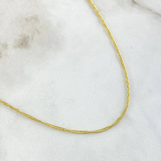Cadena Singapur 2.1gr / 40cm / +3 Oro 18K ©