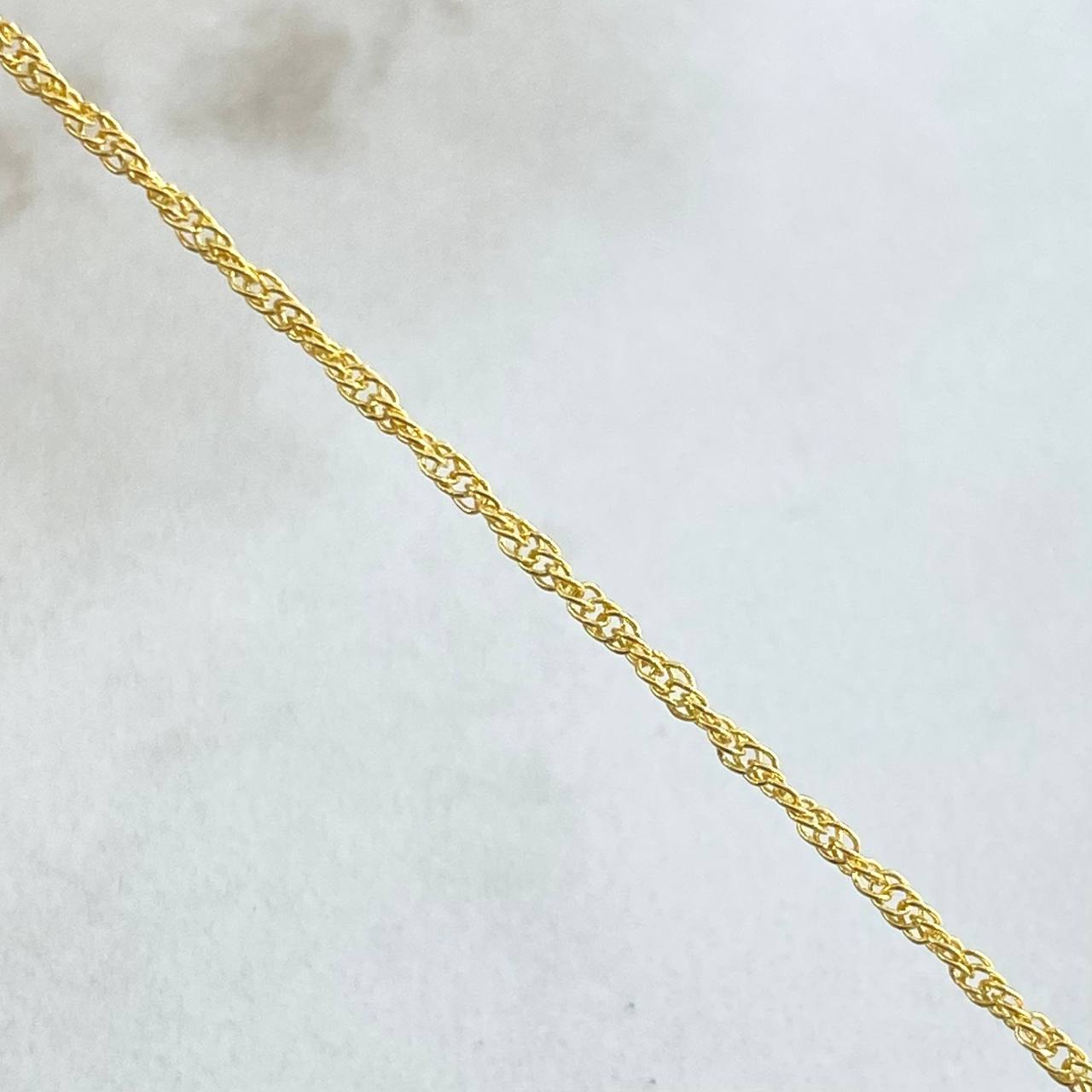 Cadena Singapur 2.05gr / 40cm / +3 Oro 18K *
