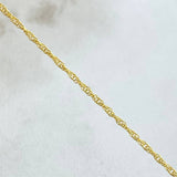 Cadena Singapur 2.05gr / 40cm / +3 Oro 18K *
