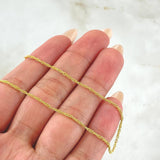 Cadena Singapur 2.05gr / 40cm / +3 Oro 18K *
