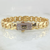 Pulso Aro Cubano 17.75gr / 17cm / +4 Oro 18K *