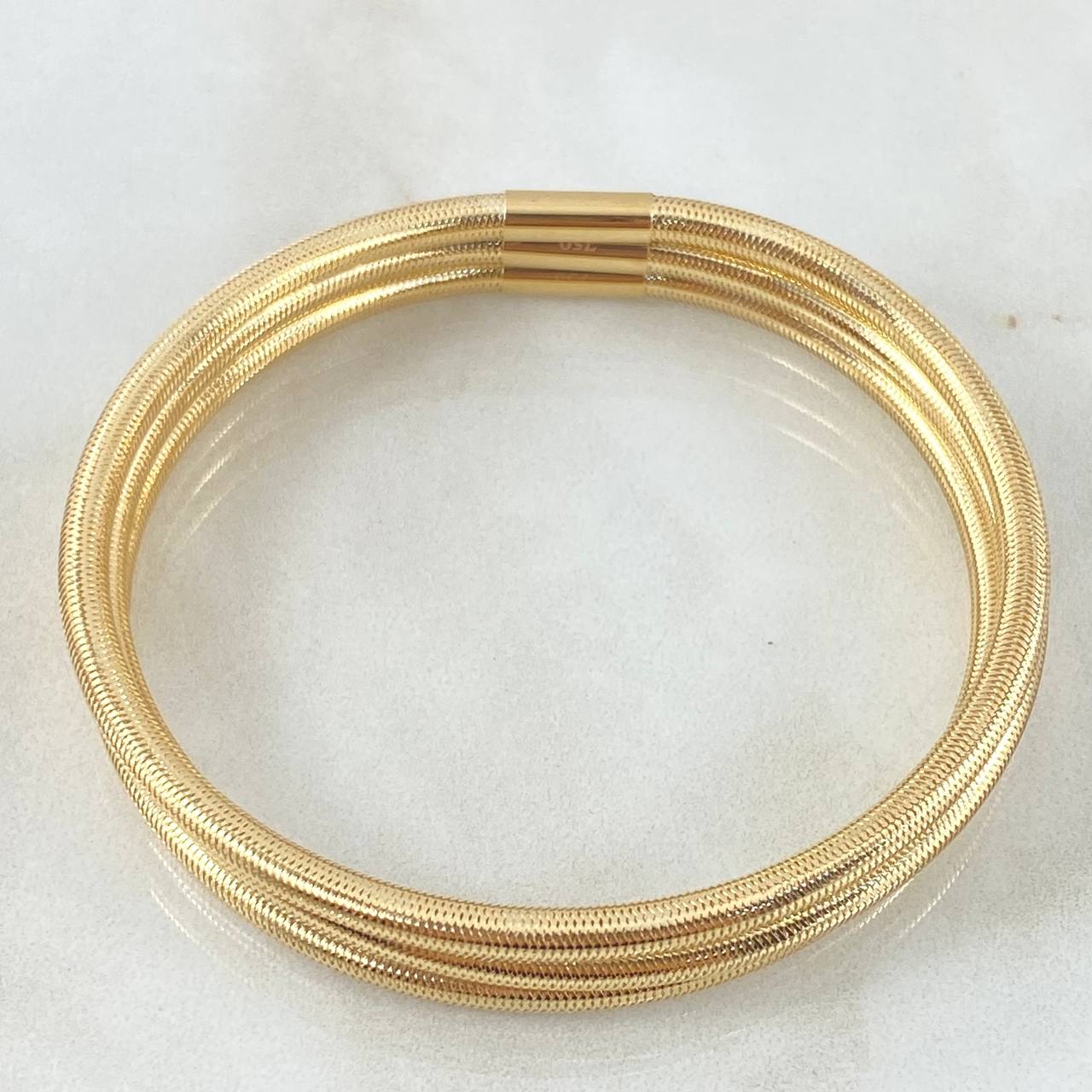 Pulso Recticulado x3 4.7gr / 19cm / +4 Oro 18K *