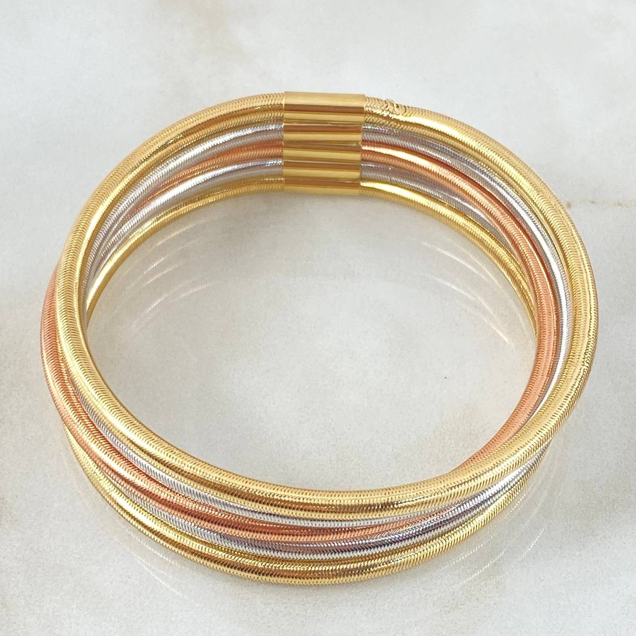Pulso Recticulado x5 9.45gr / 19cm / +4 Oro 18K * Oferta