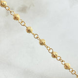 Pulso Tipo Militar 1.8gr / 16.5cm / 3mm Oro Amarillo 18K