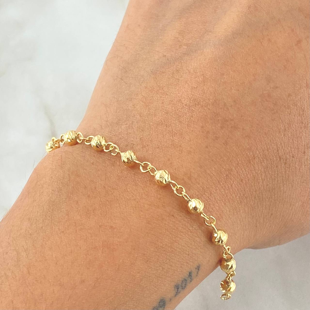 Pulso Tipo Militar 1.8gr / 16.5cm / 3mm Oro Amarillo 18K