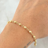 Pulso Tipo Militar 1.85gr / 17cm / 3mm Oro Amarillo 18K